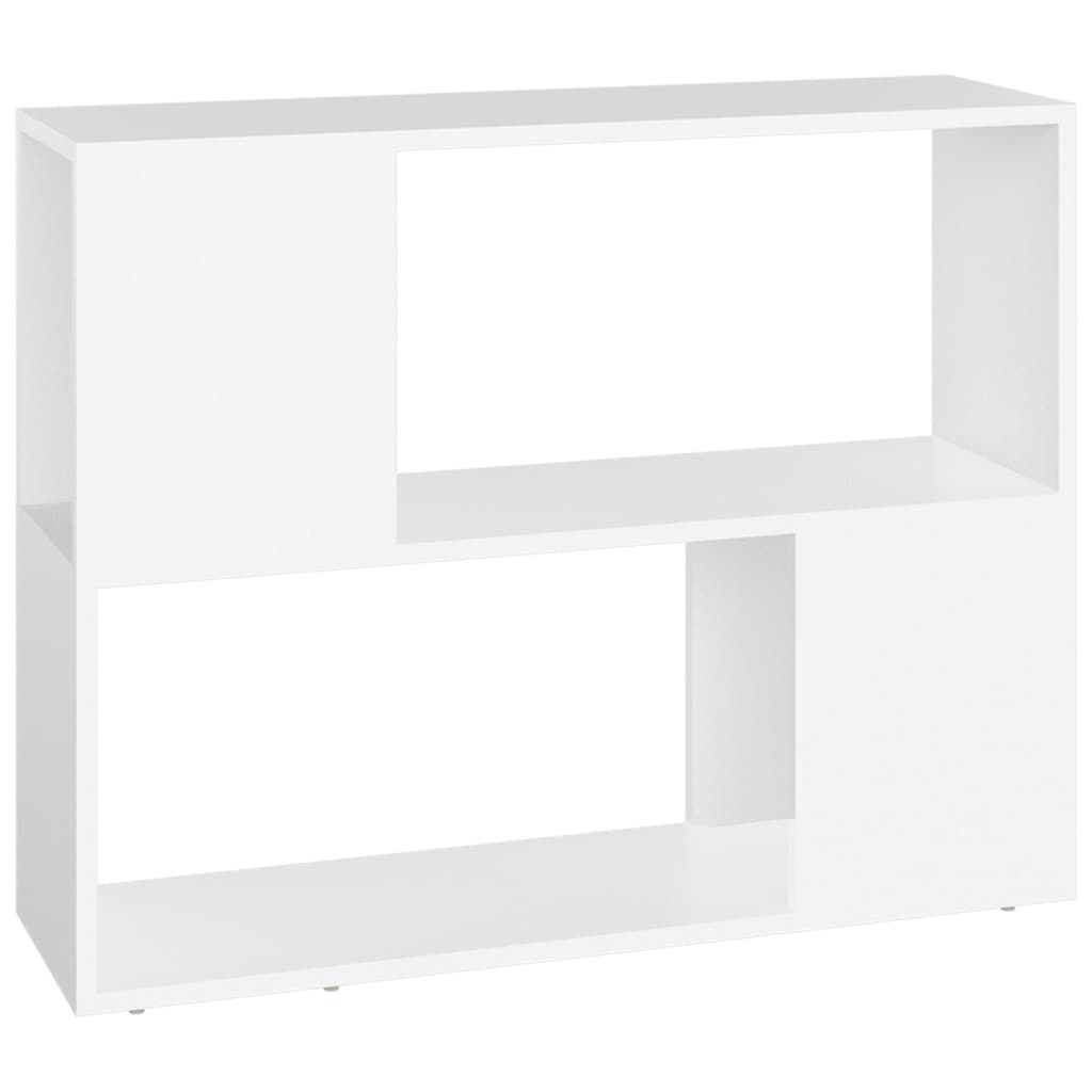 Meuble TV blanc 80x24x63 cm en bois