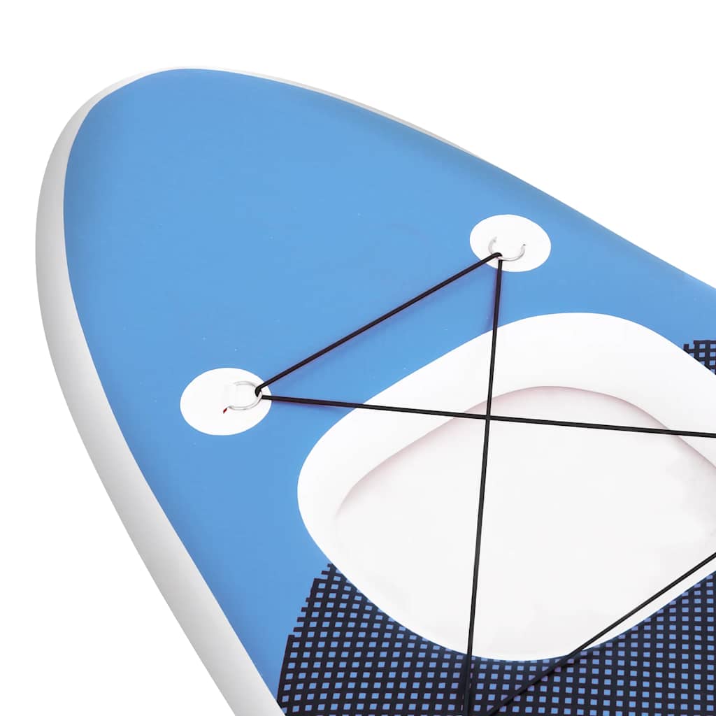 SUP board set inflatable blue 300x76x10 cm
