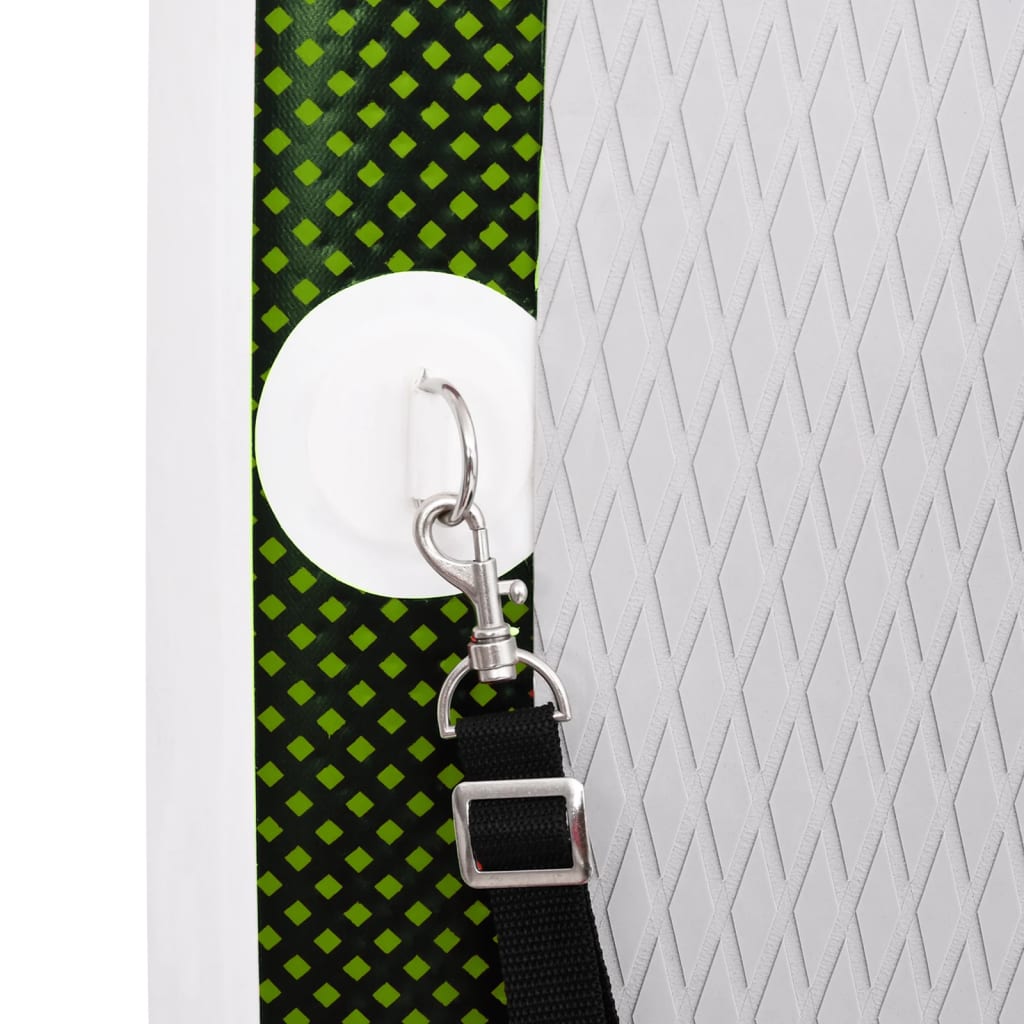 SUP Board Set Inflatable Green 300x76x10 cm
