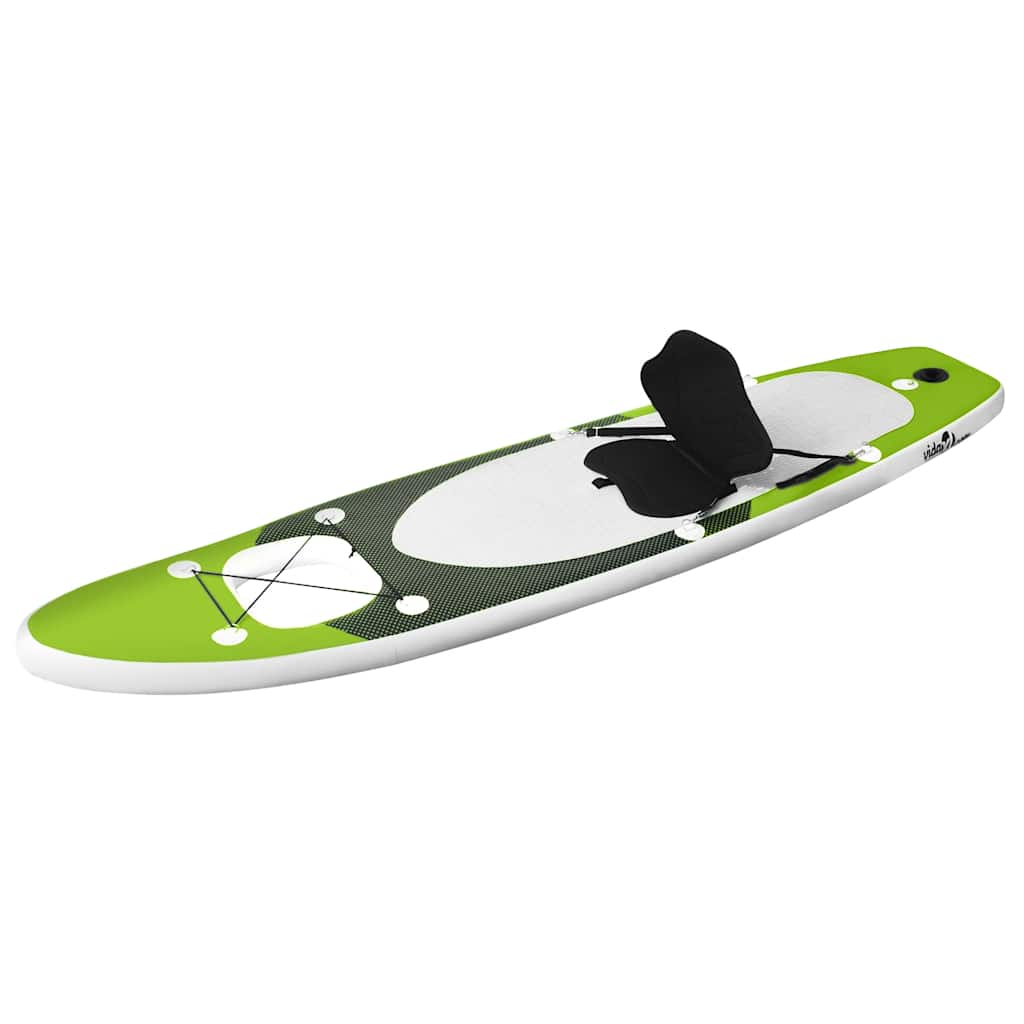 SUP Board Set Inflatable Green 330x76x10 cm
