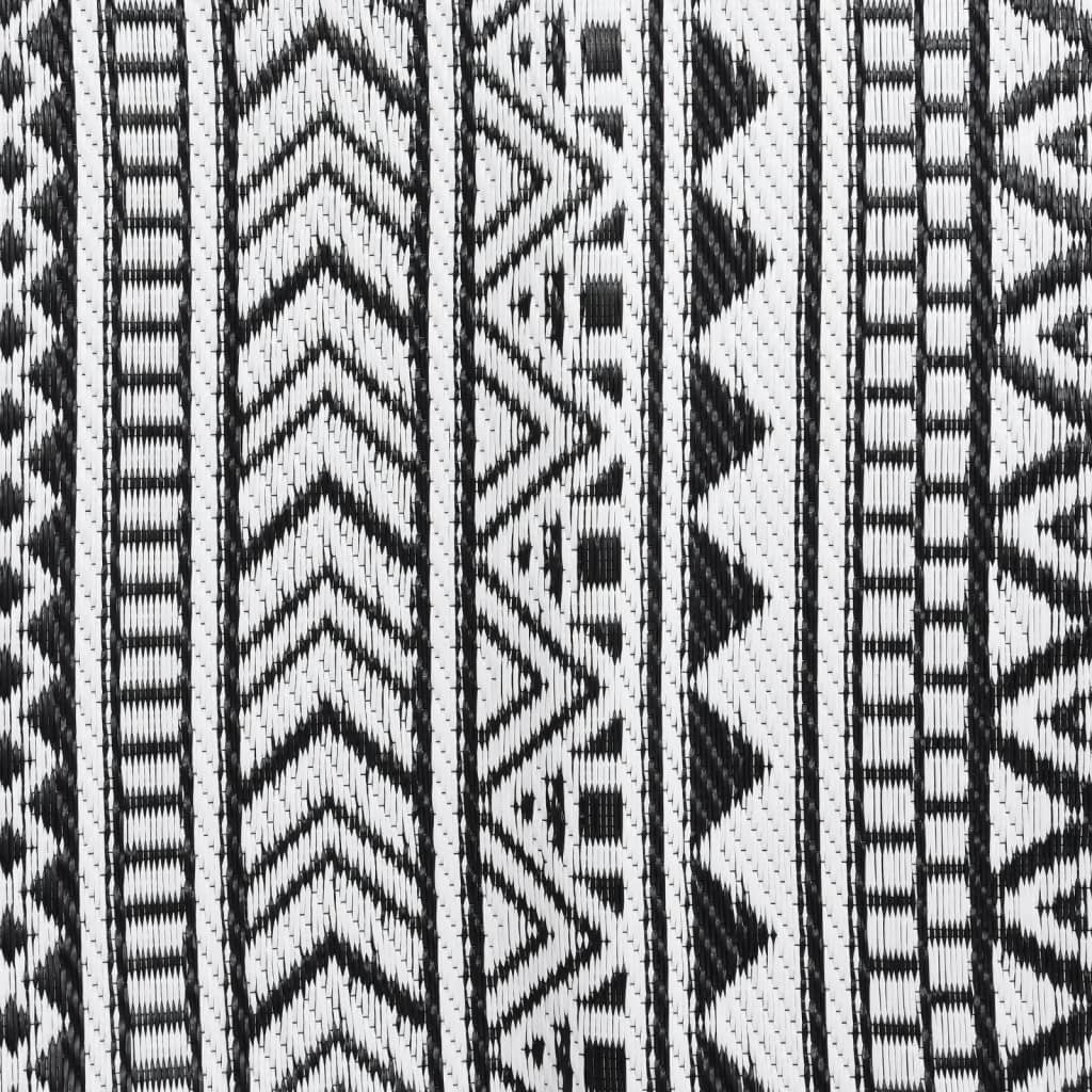 Outdoor rug ARAKIL Black 80x250 cm PP