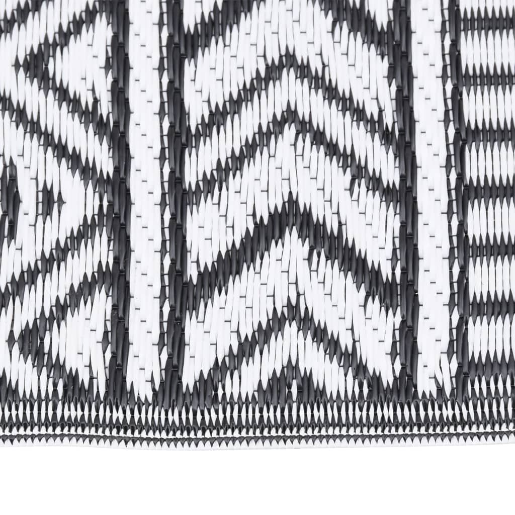 Outdoor rug ARAKIL Black 160x230 cm PP