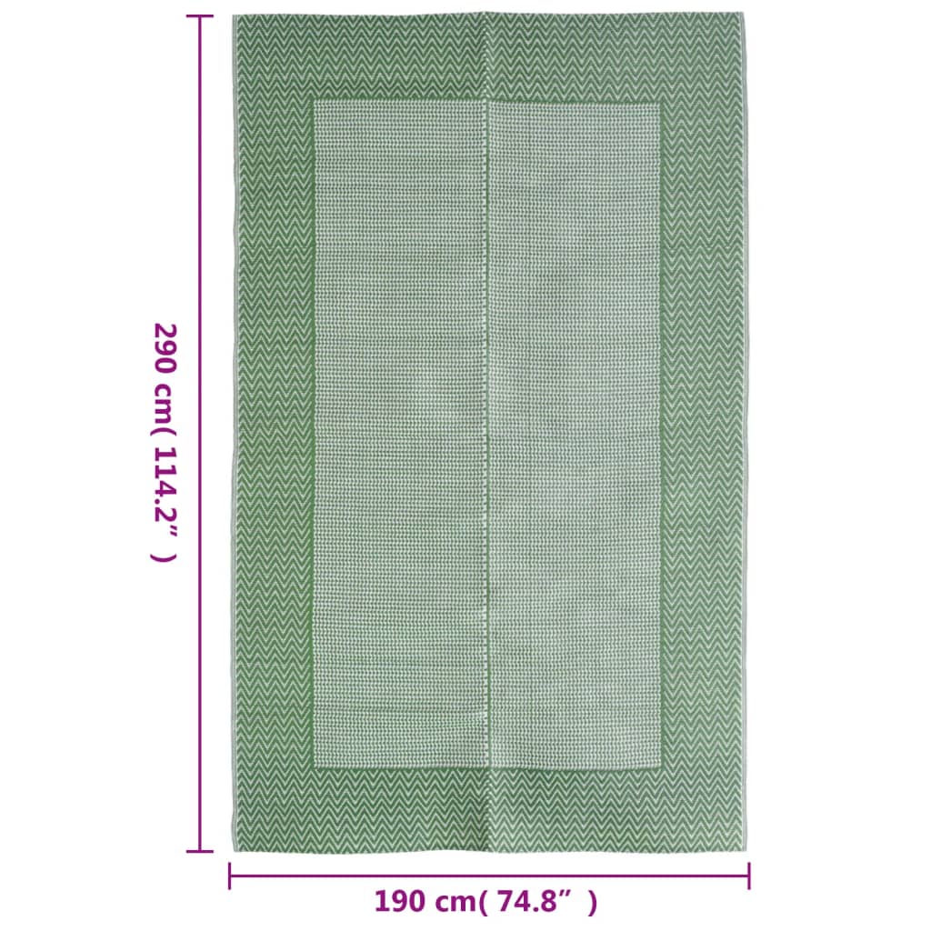Outdoor-Teppich ARAKIL Grün 190x290 cm PP