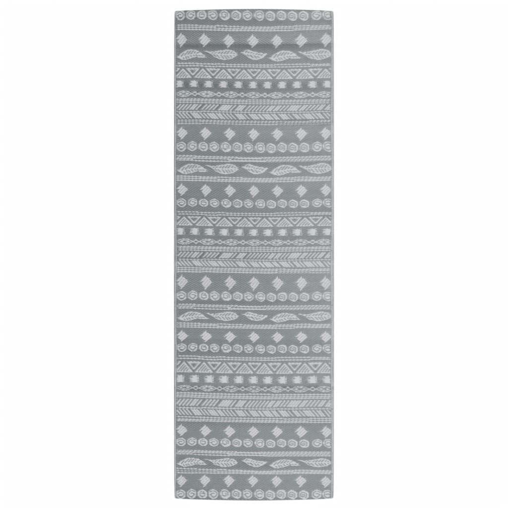 Outdoor-Teppich ARAKIL Grau 80x250 cm PP