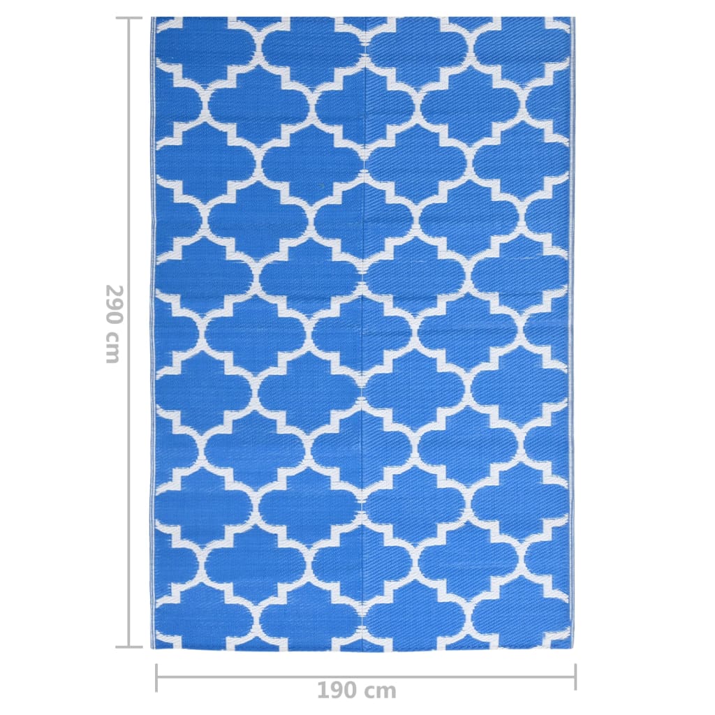 Tapis d'extérieur ARAKIL bleu 190x290 cm PP