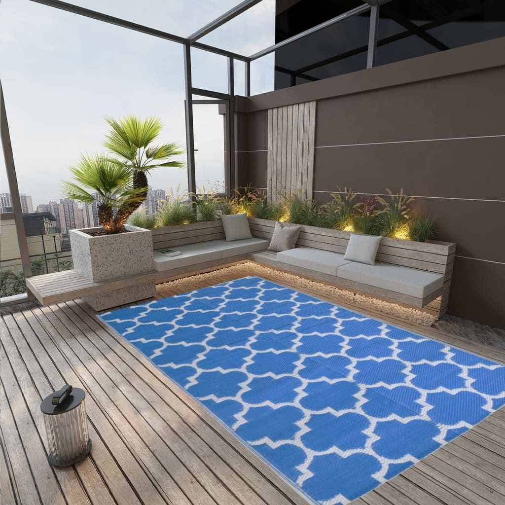 Tapis d'extérieur ARAKIL bleu 190x290 cm PP