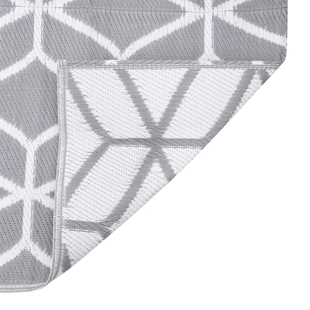Outdoor carpet ARAKIL gray 140x200 cm PP