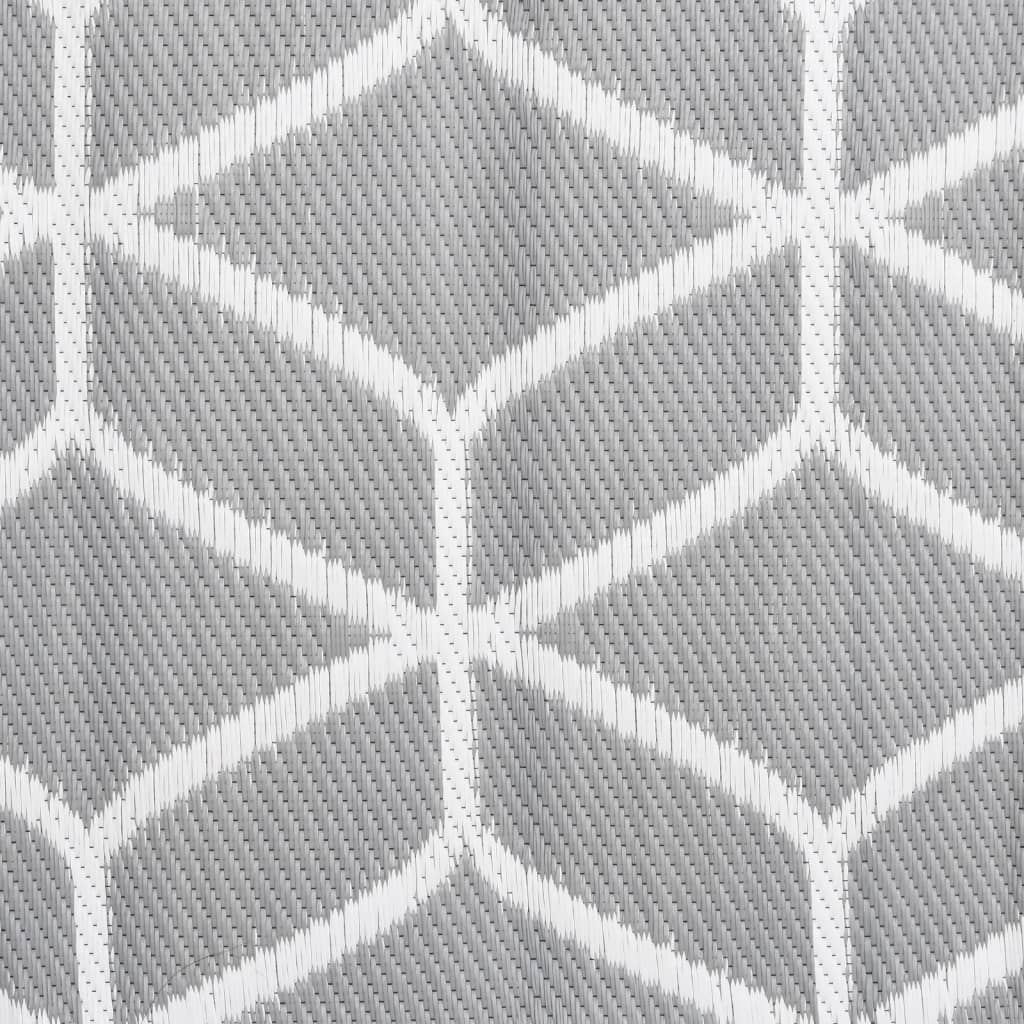Outdoor carpet ARAKIL gray 140x200 cm PP