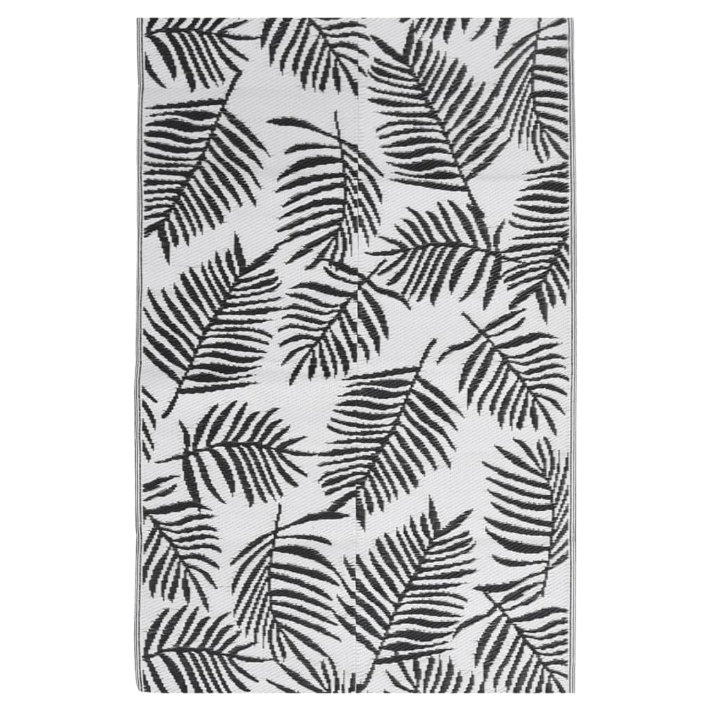 Outdoor rug ARAKIL Black 140x200 cm PP