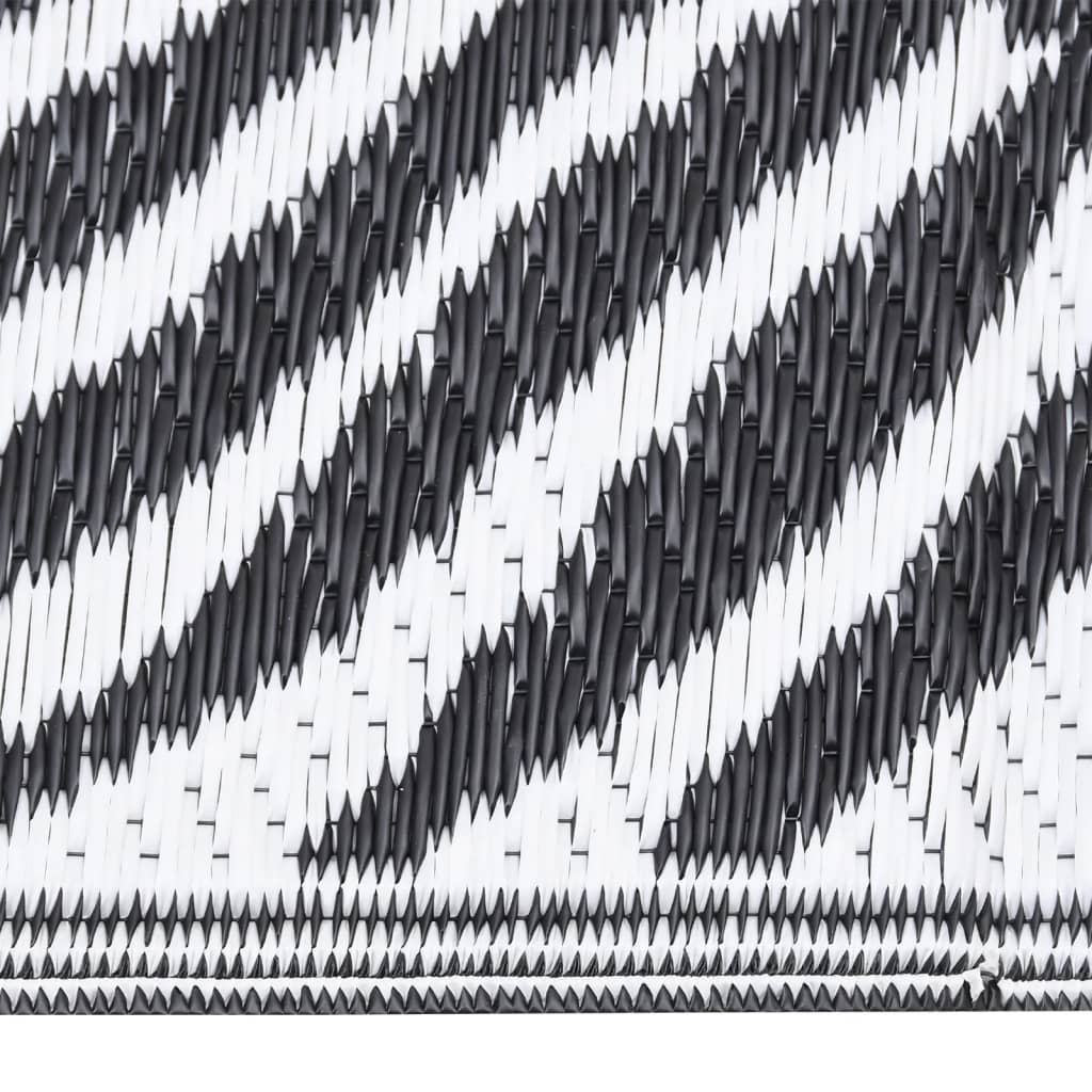 Outdoor rug ARAKIL Black 140x200 cm PP