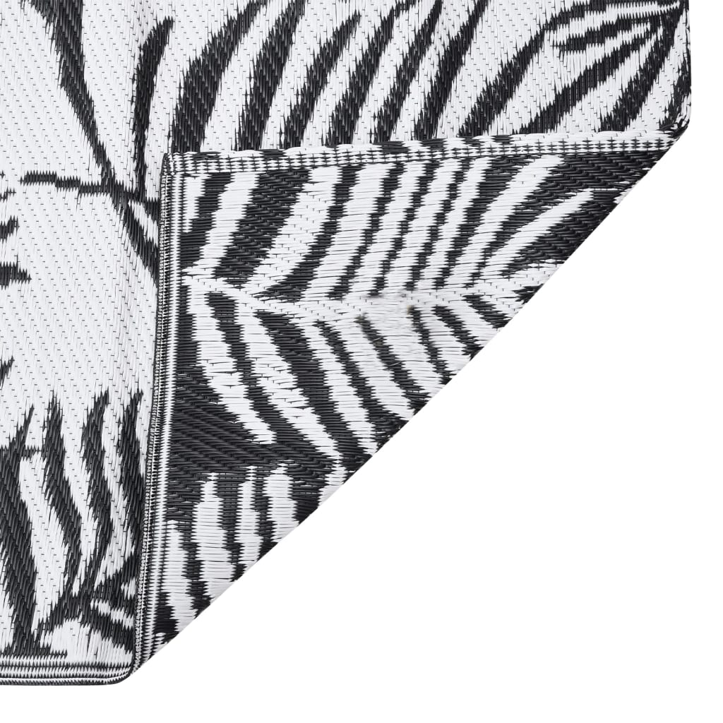 Outdoor rug ARAKIL Black 140x200 cm PP