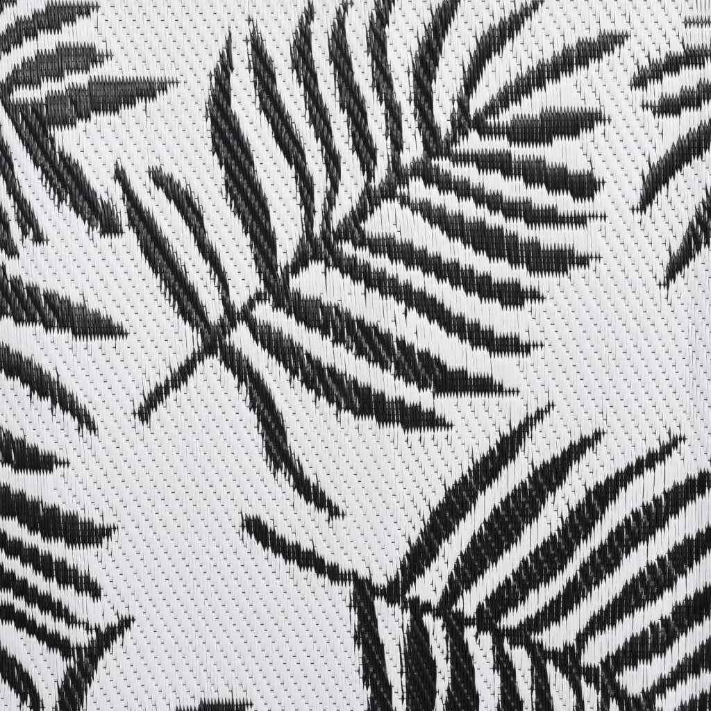 Outdoor rug ARAKIL Black 140x200 cm PP