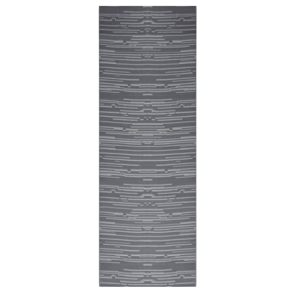 Outdoor-Teppich ARAKIL Anthrazit 80x250 cm PP