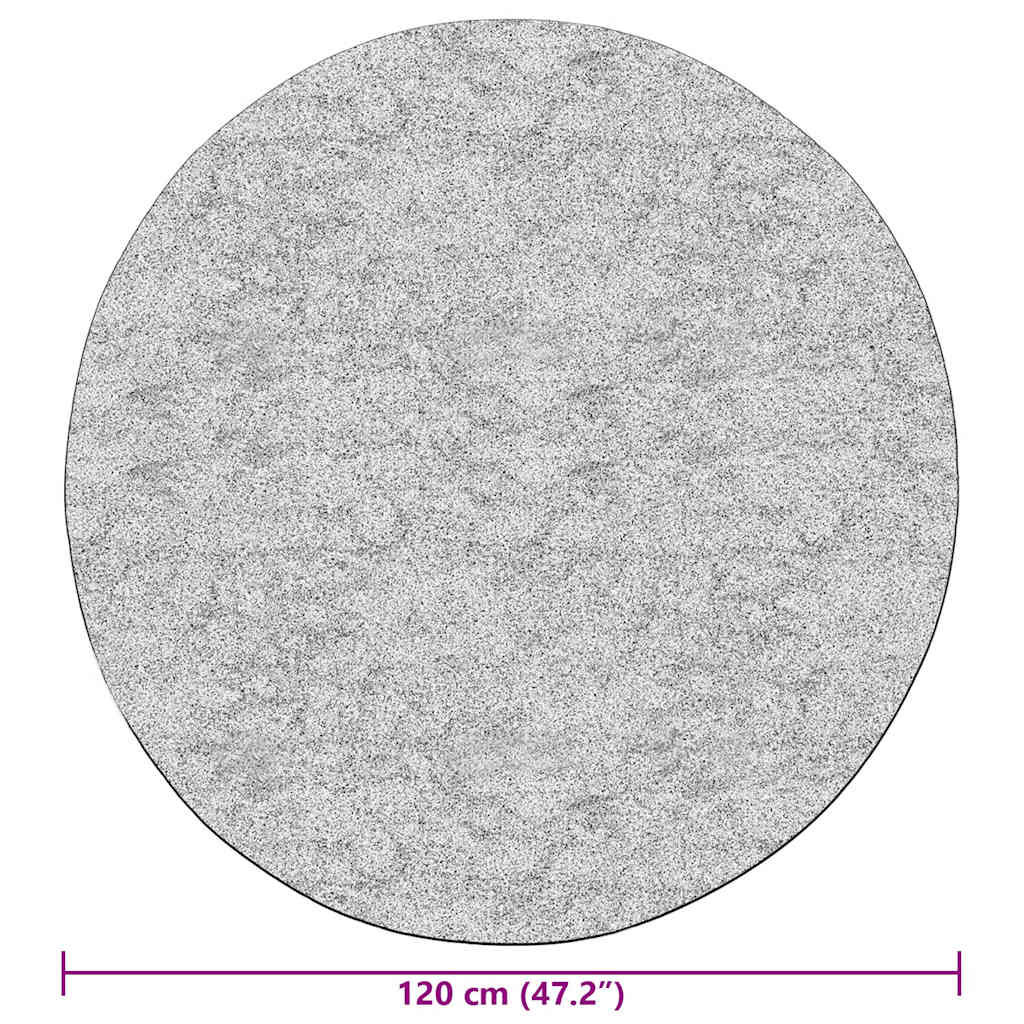 Tapis Lavable Noir et Or φ120 cm Antidérapant