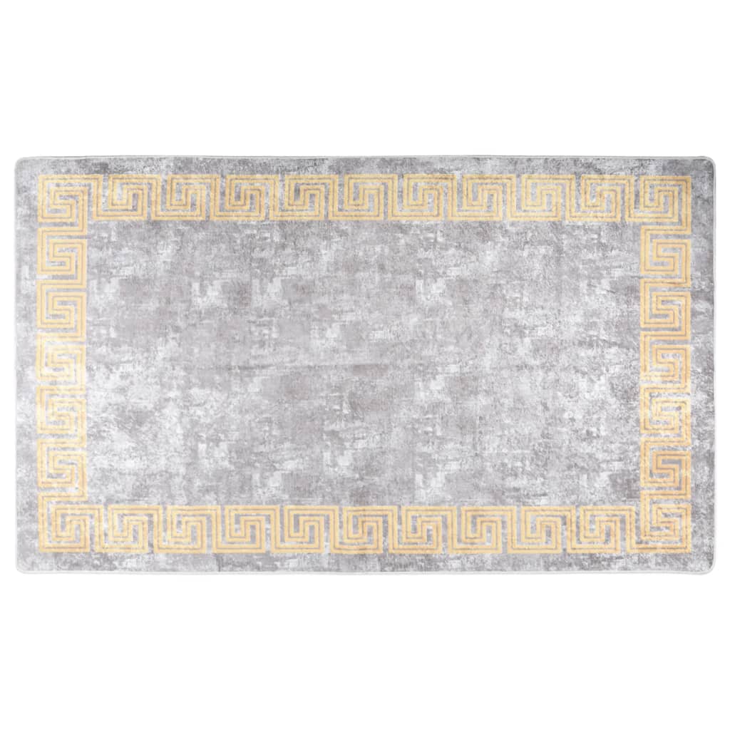 Tapis gris lavable 120x180 cm antidérapant