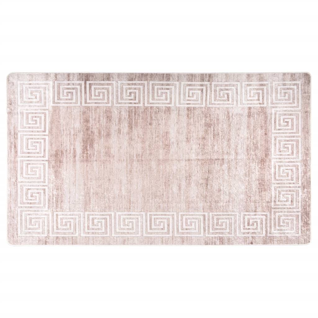 Tapis lavable beige 190x300 cm antidérapant