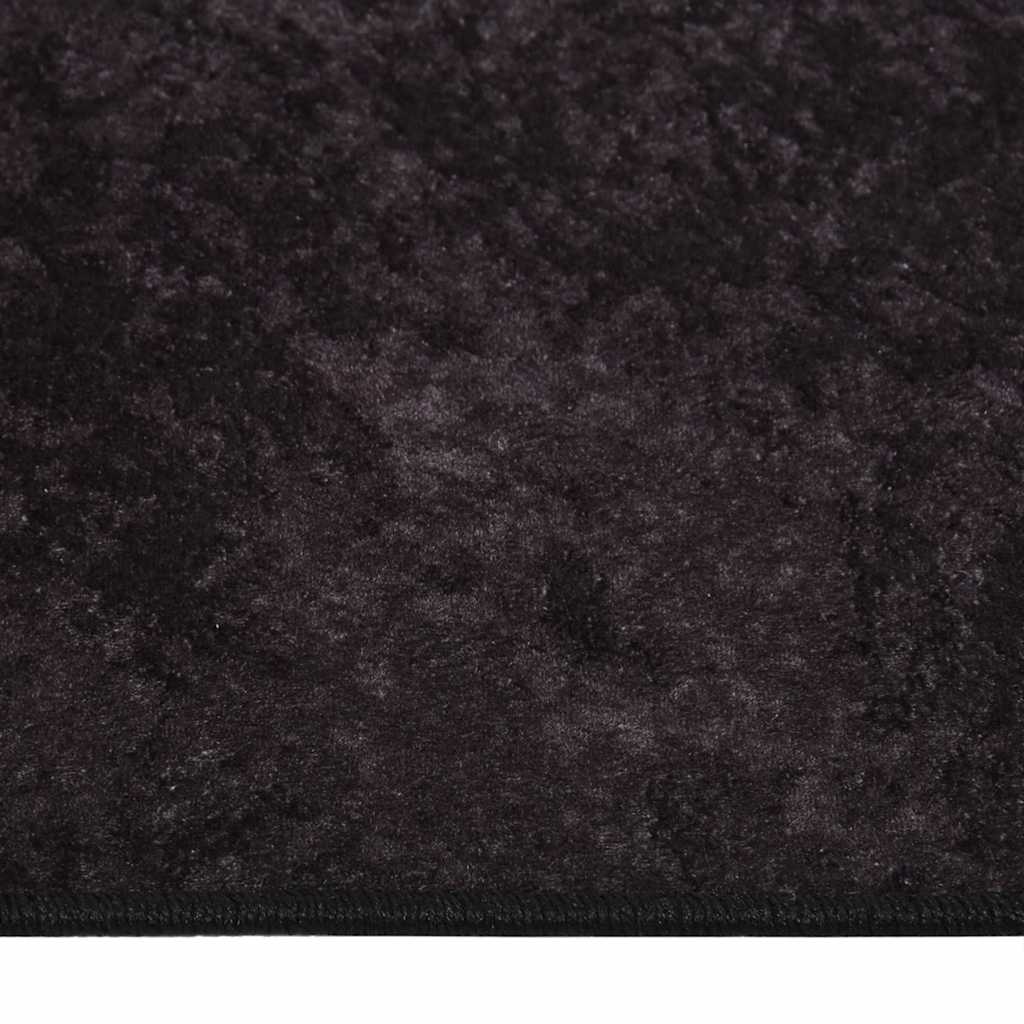 Tapis lavable 80x150 cm anthracite antidérapant