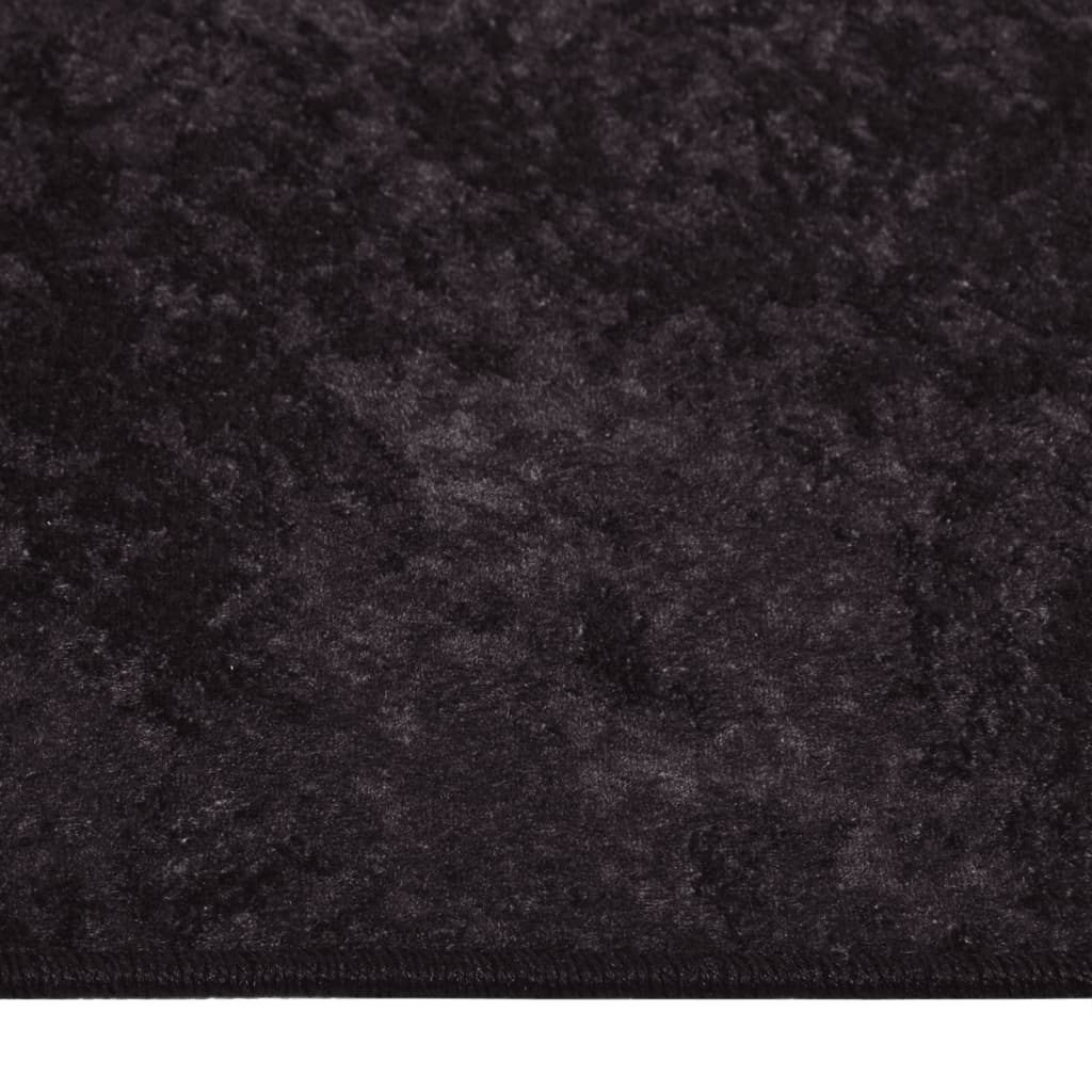 Tapis anthracite lavable 120x180 cm antidérapant