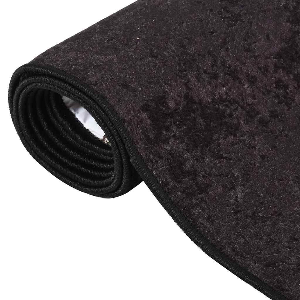 Tapis lavable 160x230 cm anthracite antidérapant