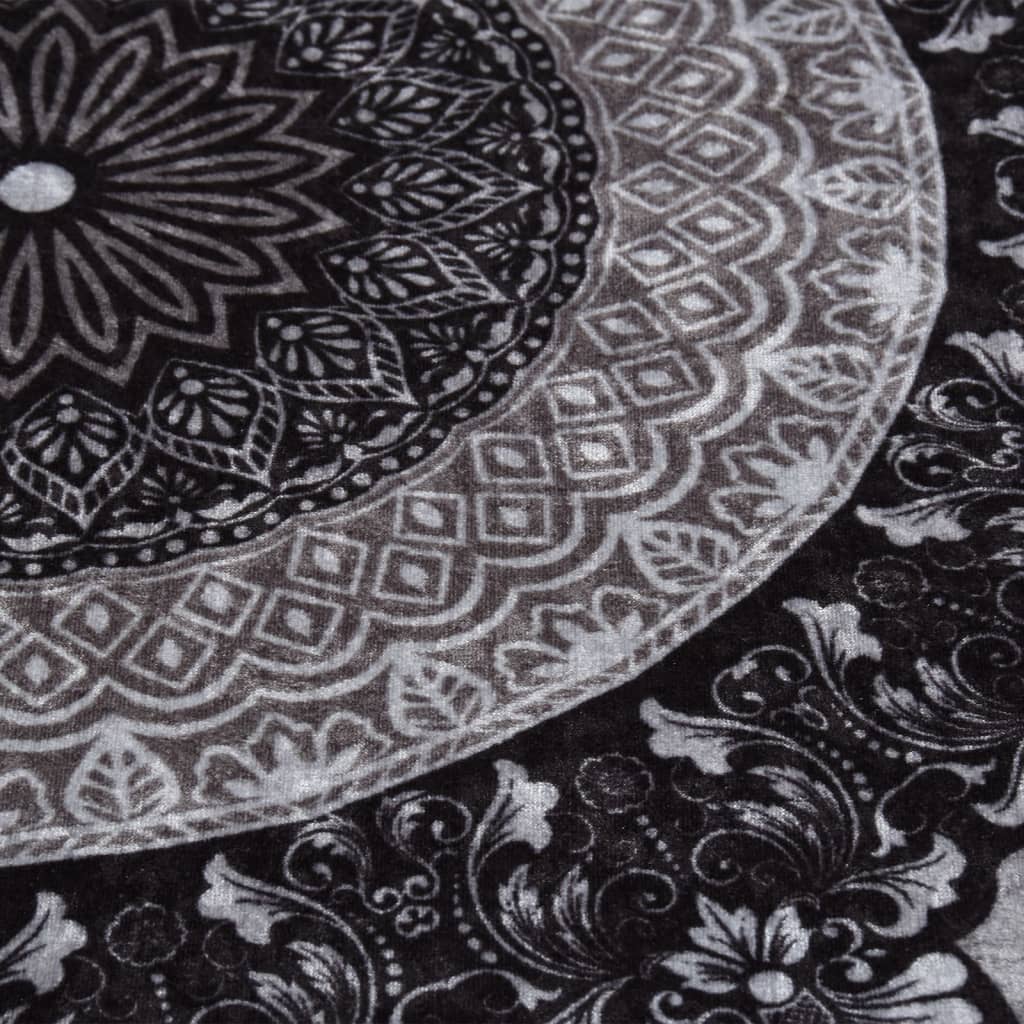 Tapis Lavable Multicolore φ120 cm Antidérapant