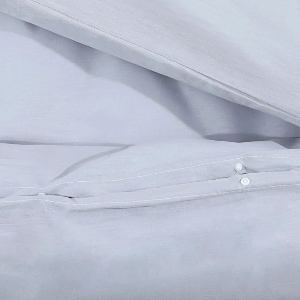Bedding set grey 135x200 cm light microfiber