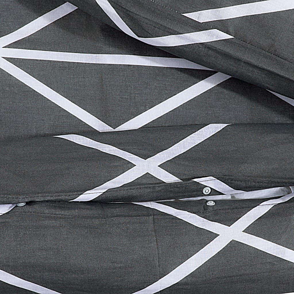 Bedding set grey 140x200 cm cotton