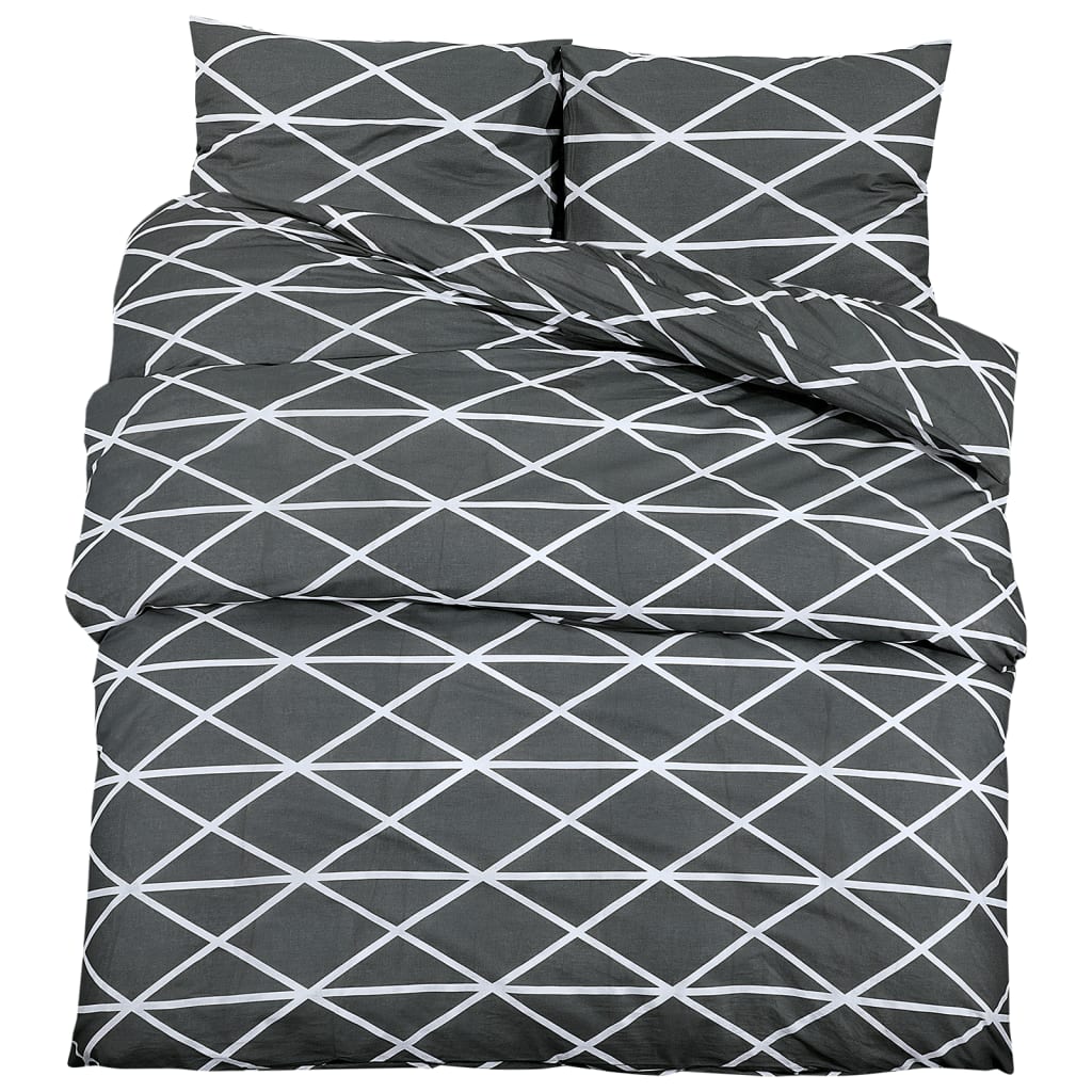 Bedding set grey 200x200 cm cotton