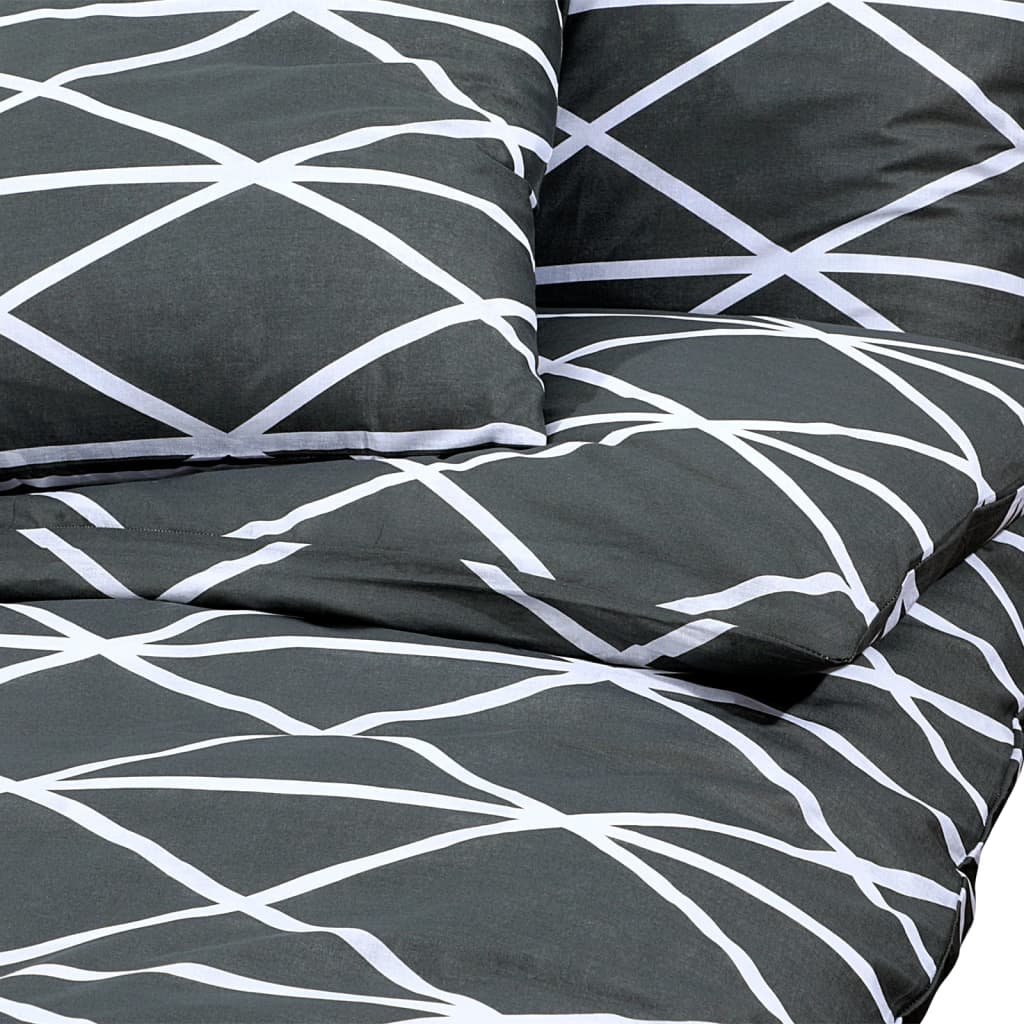 Bedding set grey 135x200 cm cotton