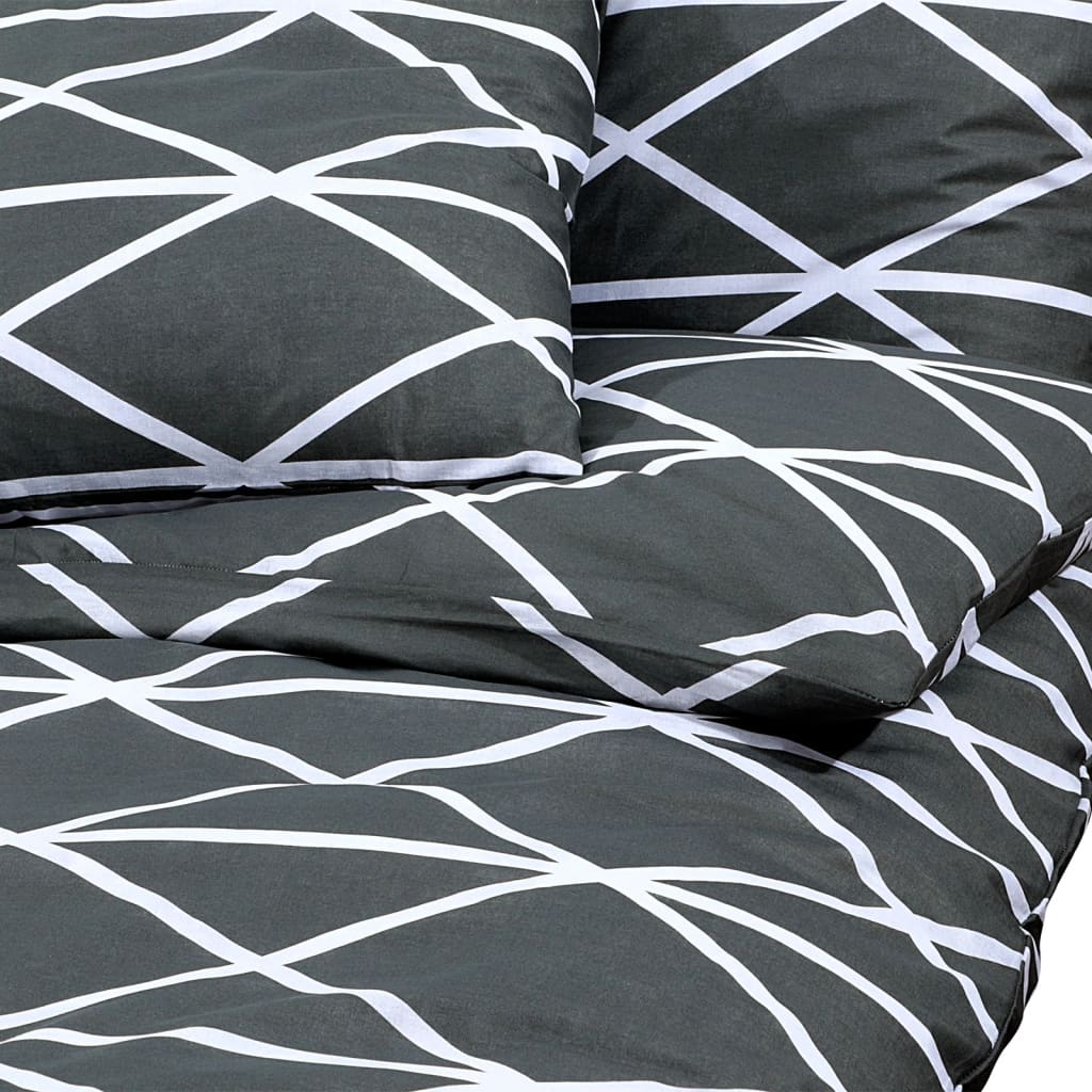 Parure de lit grise 135x200 cm coton