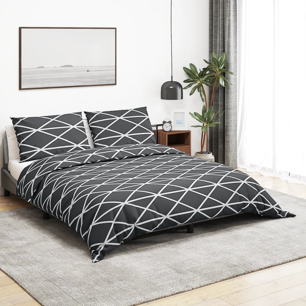 Bedding set grey 135x200 cm cotton