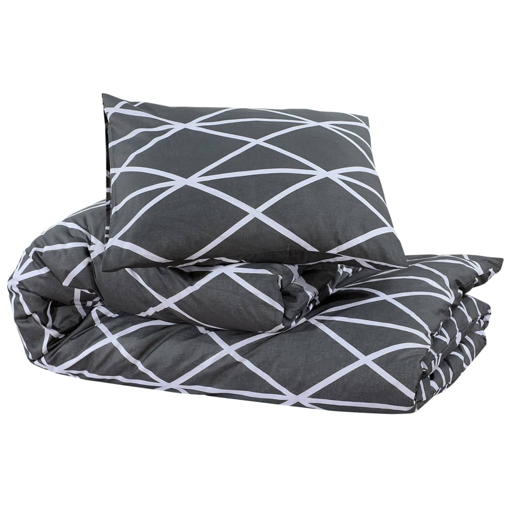 Bedding set grey 155x220 cm cotton