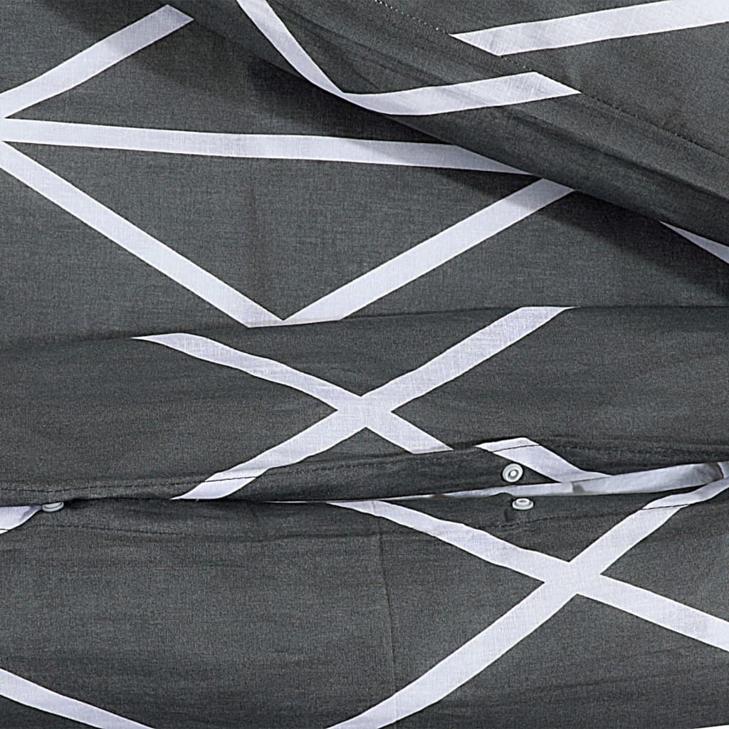 Bedding set grey 155x220 cm cotton