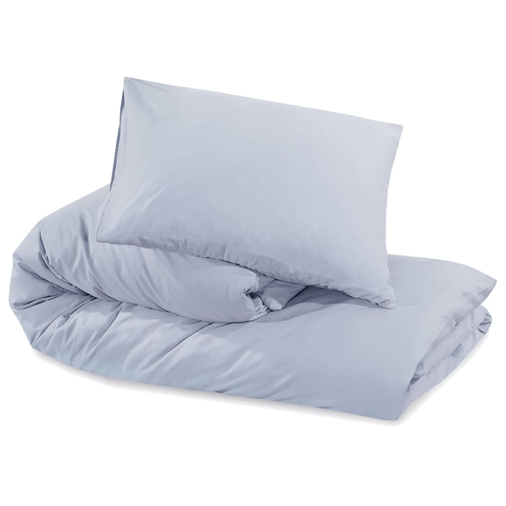 Bedding set grey 135x200 cm cotton