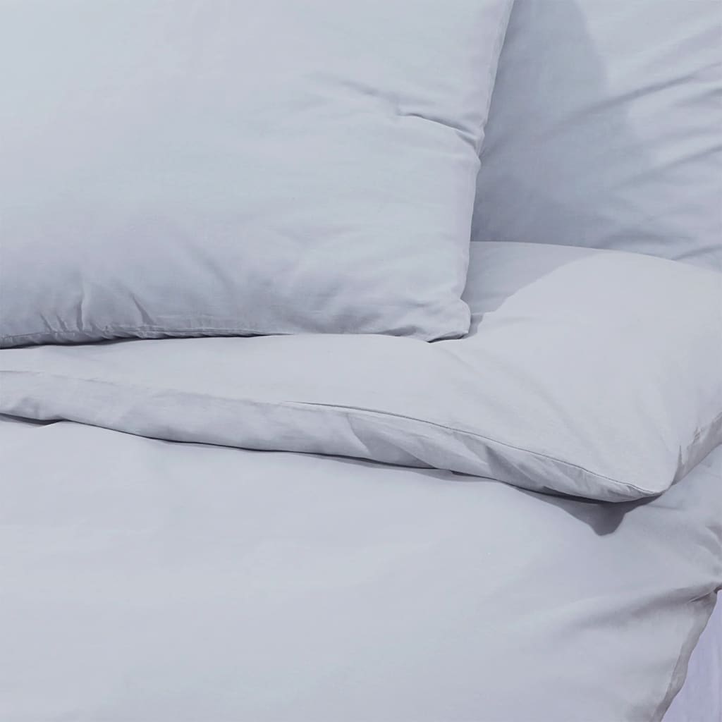 Bedding set grey 135x200 cm cotton