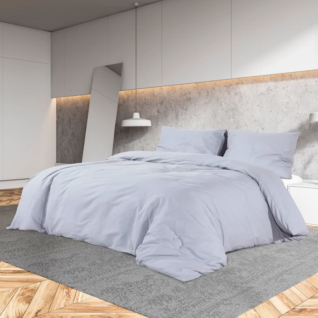 Bedding set grey 135x200 cm cotton
