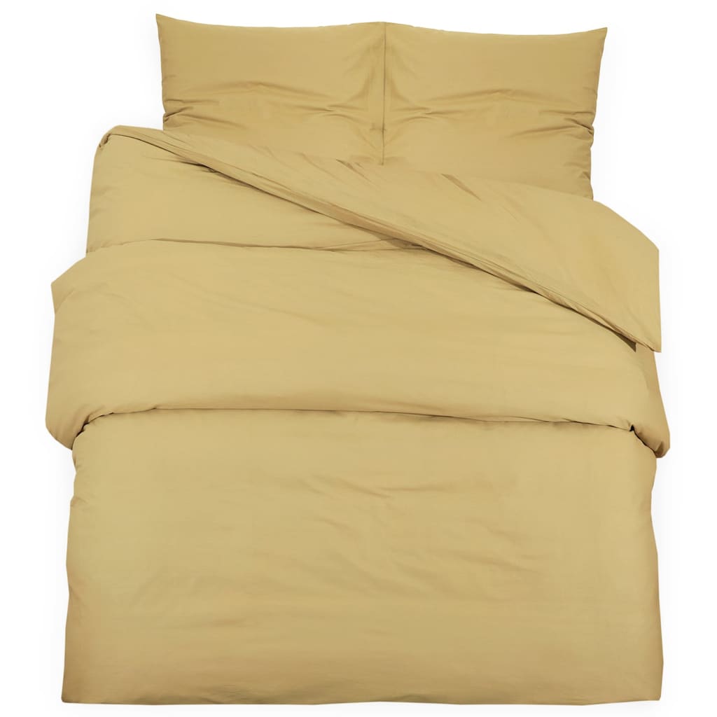 Bedding set taupe 135x200 cm cotton
