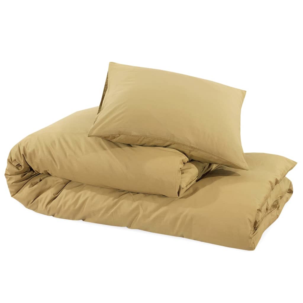 Bedding set taupe 135x200 cm cotton