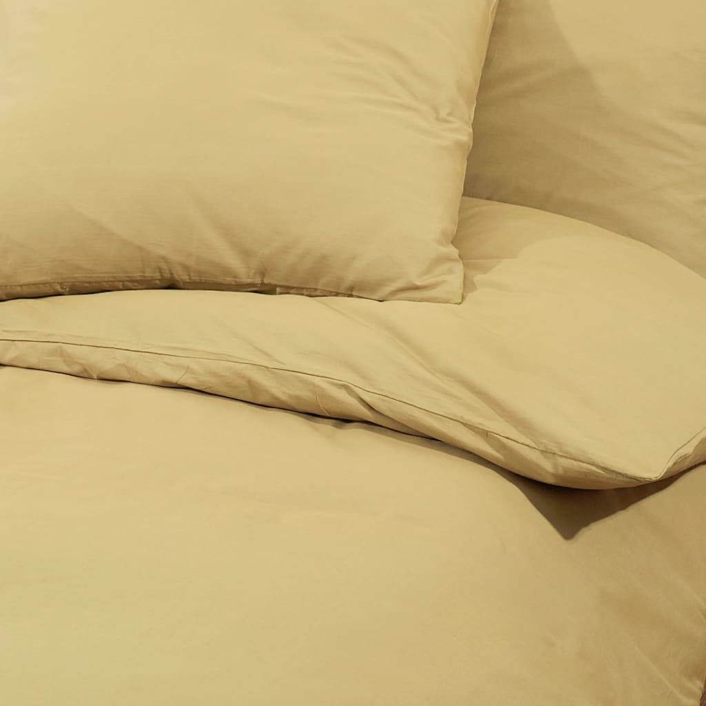 Bedding set taupe 135x200 cm cotton