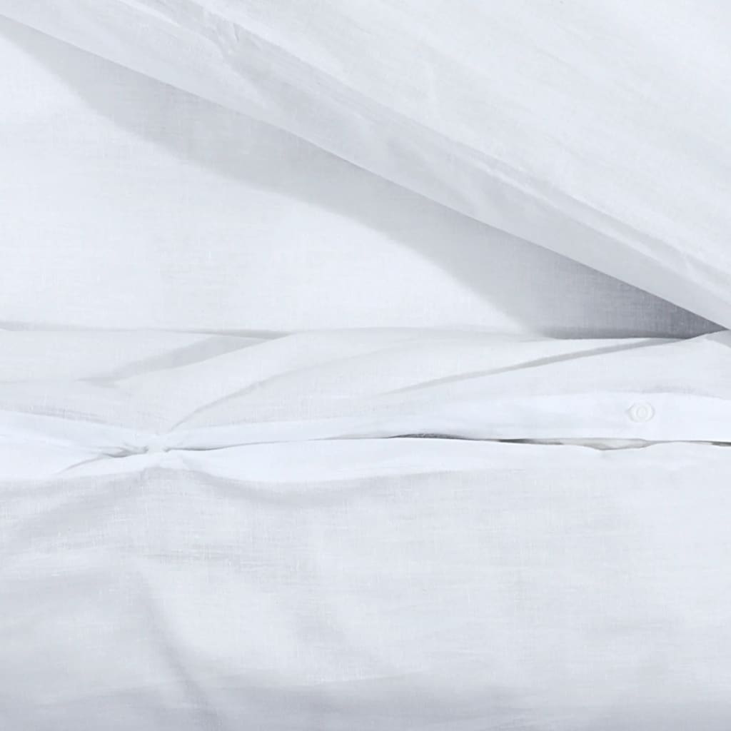 Parure de lit blanche 260x240 cm en coton