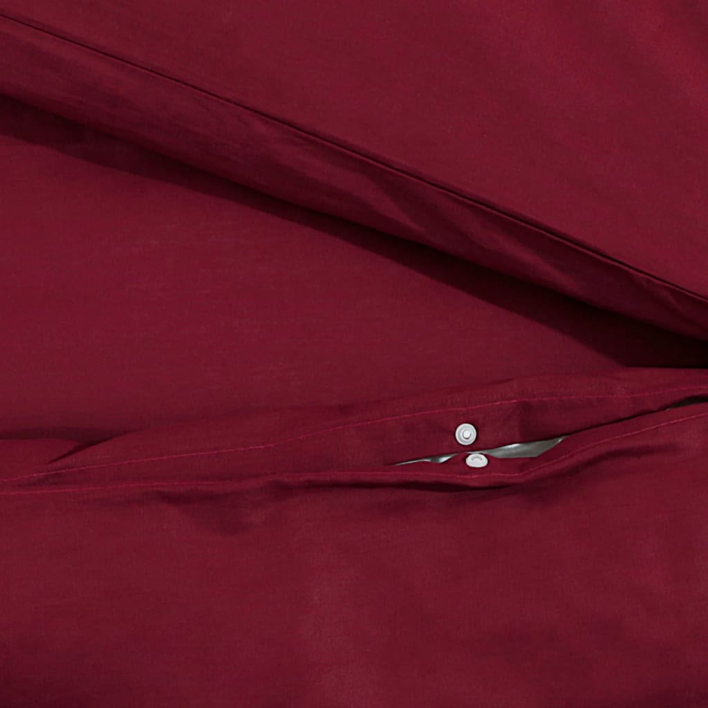 Bordeaux red bed linen set 135x200 cm cotton