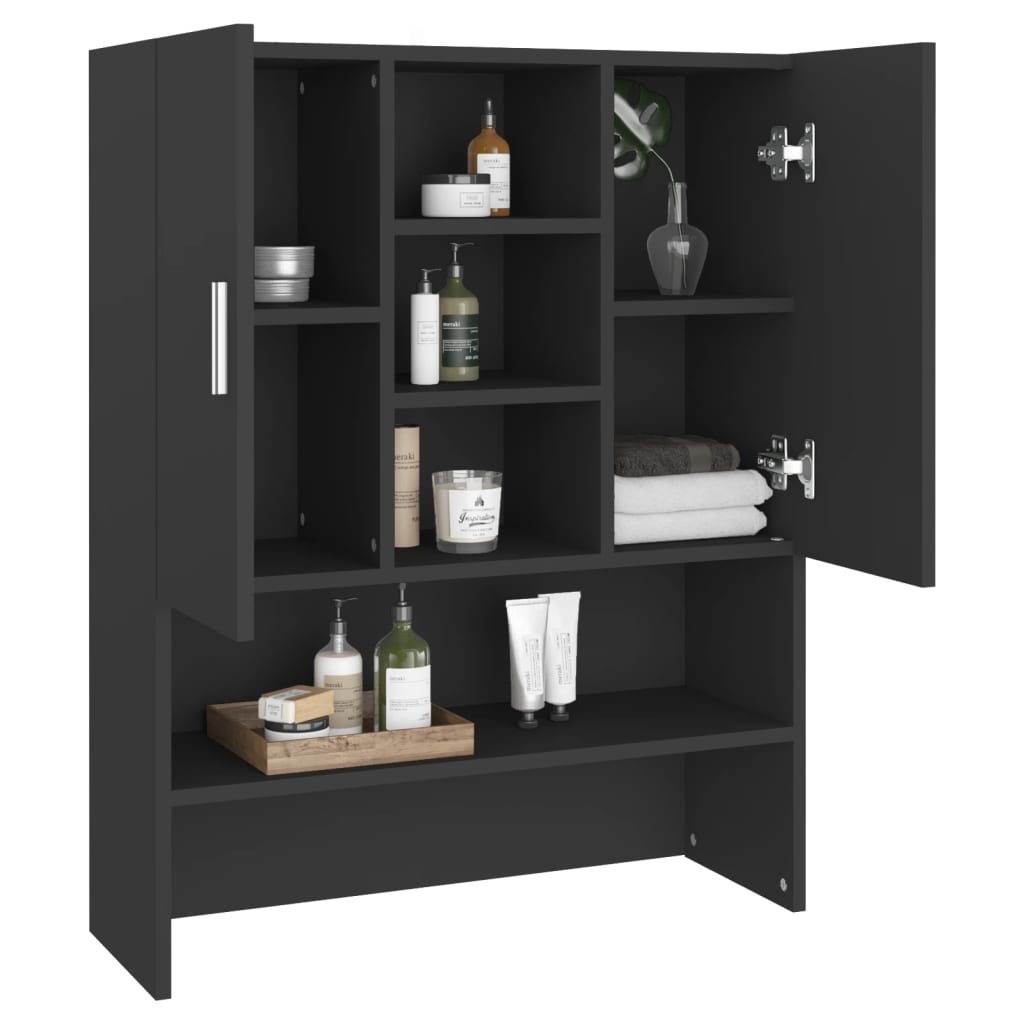 Meuble pour machine à laver noir