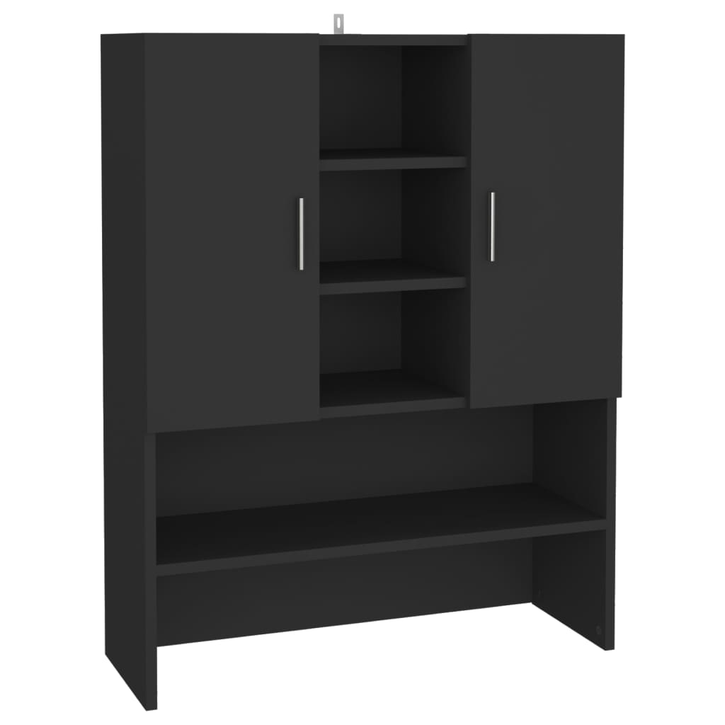 Meuble pour machine à laver noir