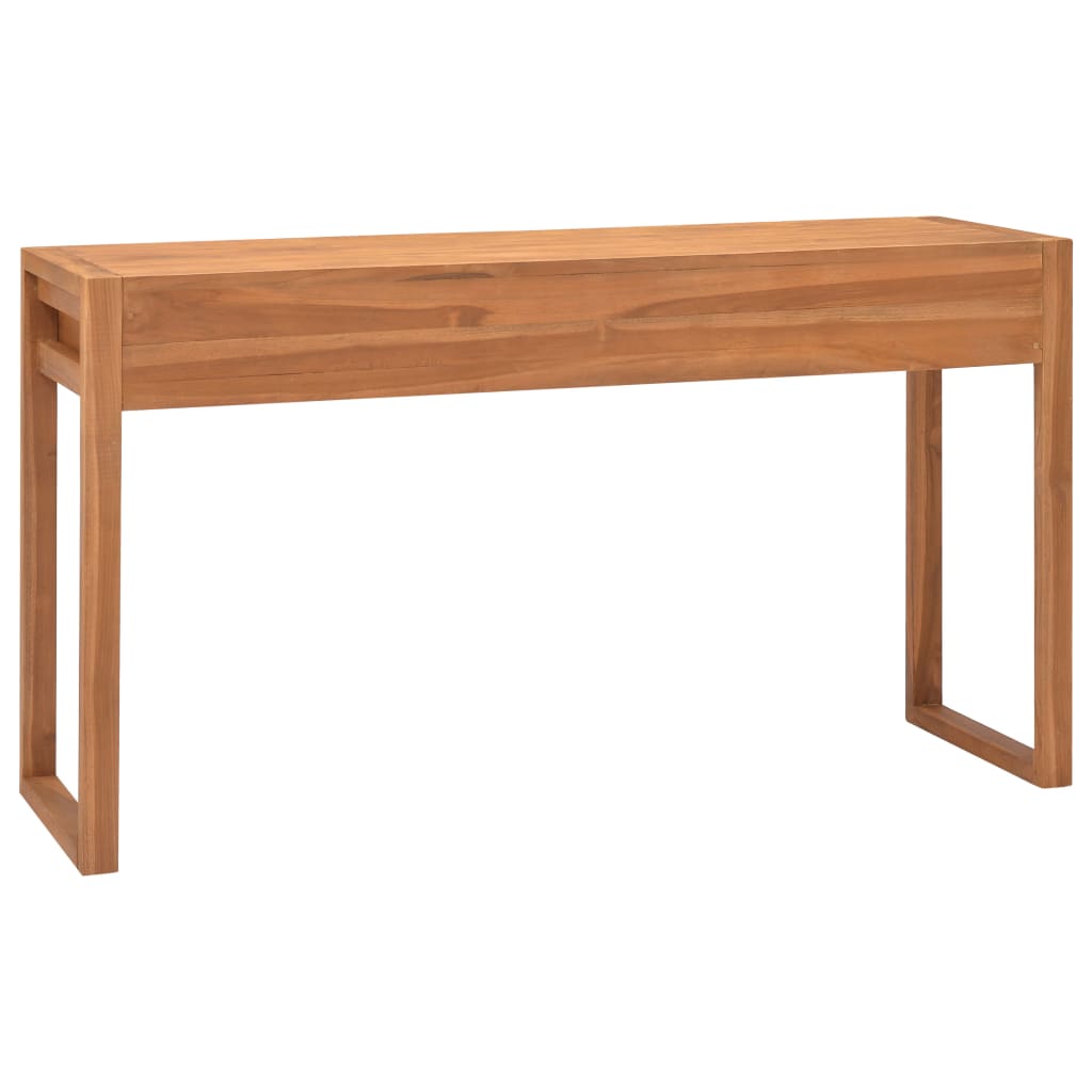 Bureau avec 2 tiroirs 120x40x75 cm en bois de teck massif