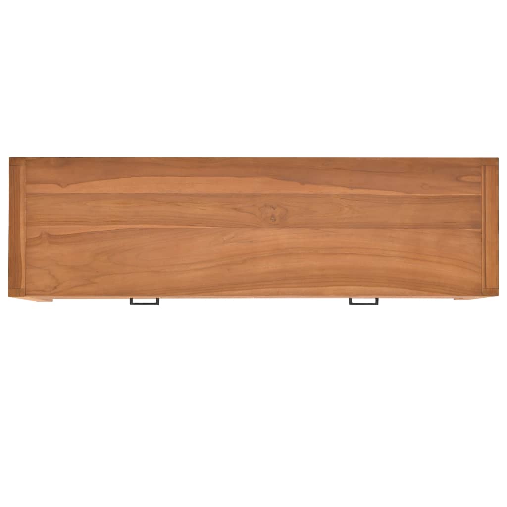 Bureau avec 2 tiroirs 120x40x75 cm en bois de teck massif
