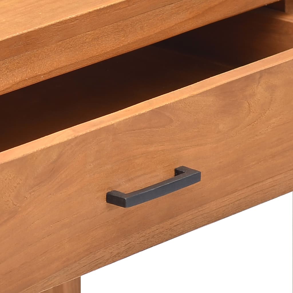 Bureau avec 2 tiroirs 120x40x75 cm en bois de teck massif