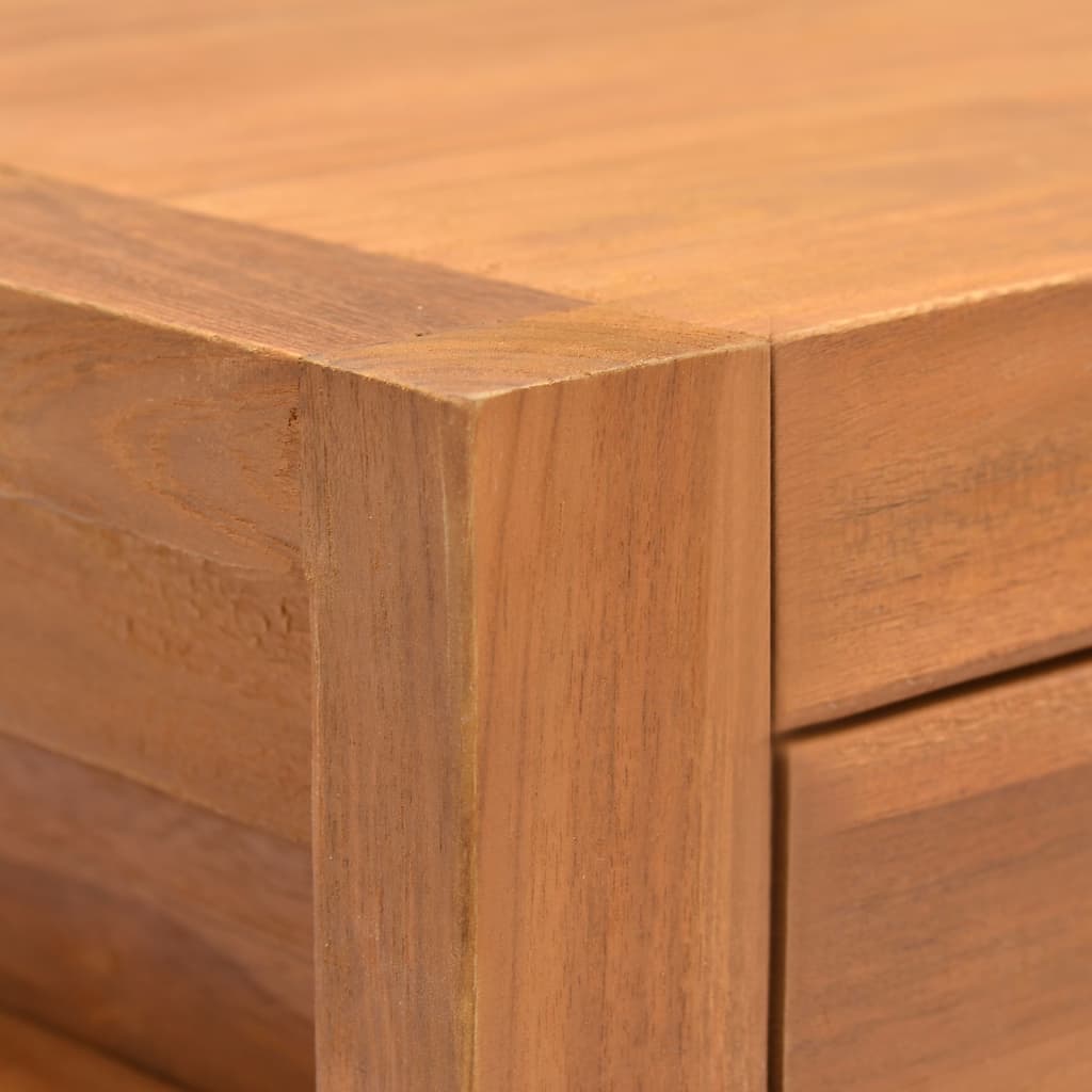 Bureau avec 2 tiroirs 120x40x75 cm en bois de teck massif