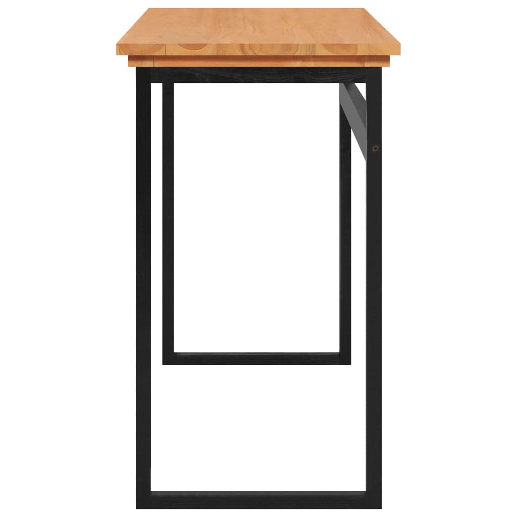 Schreibtisch 120x45x75 cm Massivholz Teak