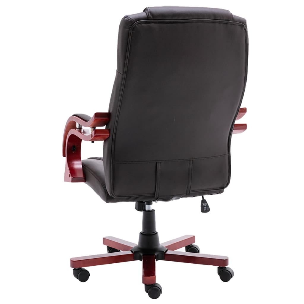 Bürostuhl Braun Echtleder