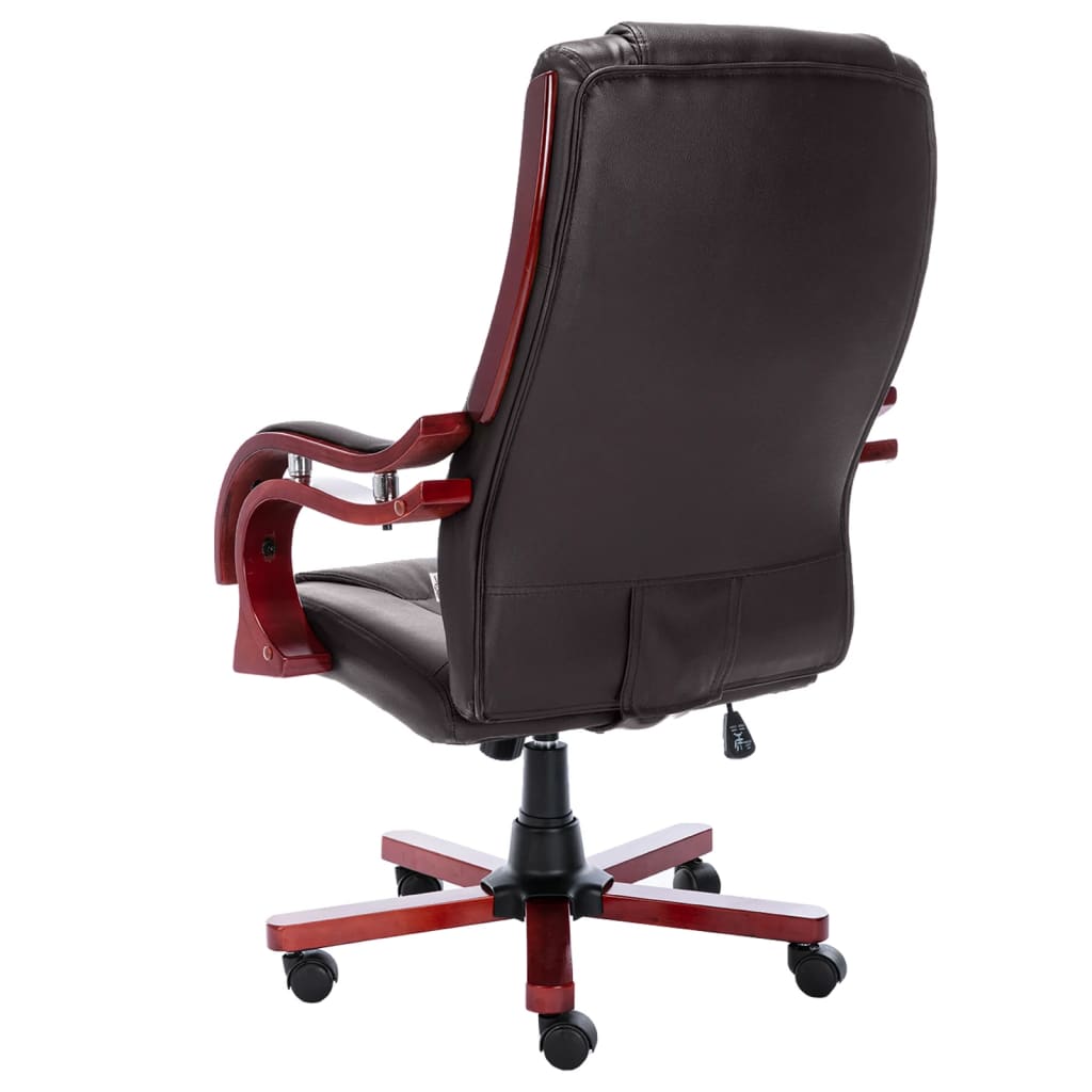 Bürostuhl Braun Echtleder