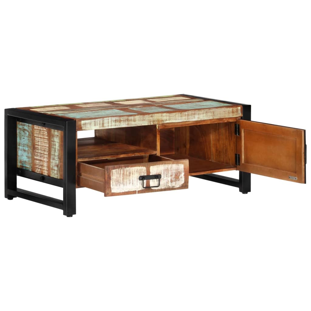 Couchtisch 100x50x41 cm Altholz Massiv